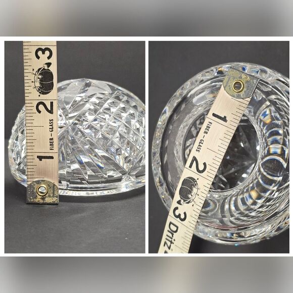 Waterford Hollow Crystal Cut Glass Domed Paperweight - Picture 6 of 8
